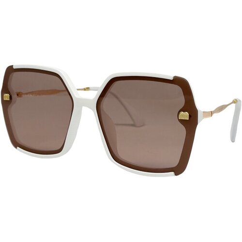 женские солнцезащитные очки polo boss, коричневые