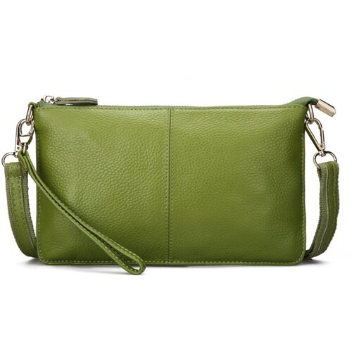 женская сумка через плечо без бренда, зеленая