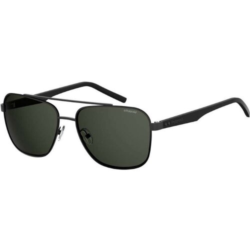 мужские авиаторы солнцезащитные очки polaroid, черные