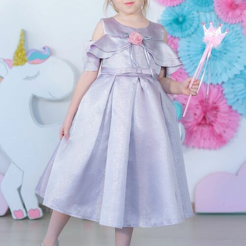 платье миди minaku для девочки, фиолетовое