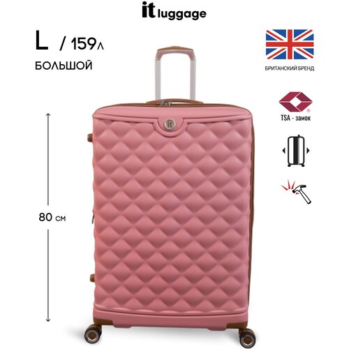 женский чемодан it luggage, розовый