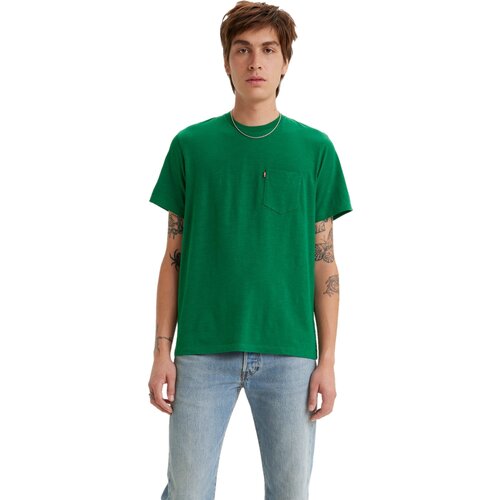 мужская футболка с круглым вырезом levi’s®, зеленая