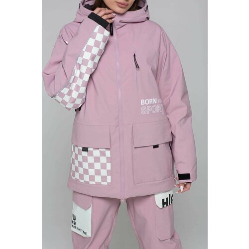 женская сноубордические куртка high experience, розовая