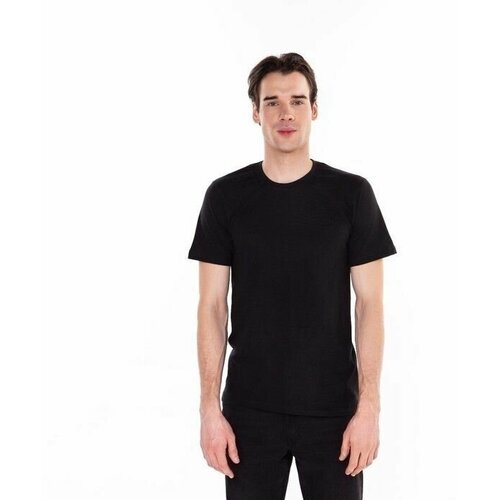 мужская футболка с круглым вырезом милена, черная