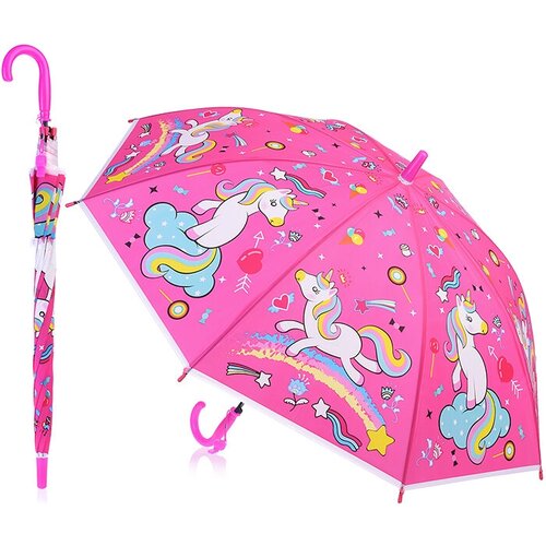 зонт-трости oubaoloon для девочки, розовый