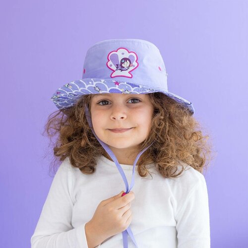 шапка milk&moo для девочки, фиолетовая