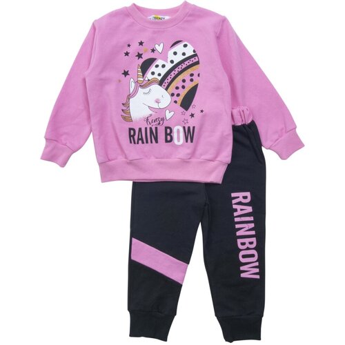 футболка babylon fashion для девочки, розовая