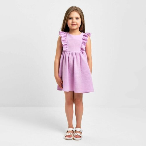 платье-рубашки kaftan для девочки, фиолетовое