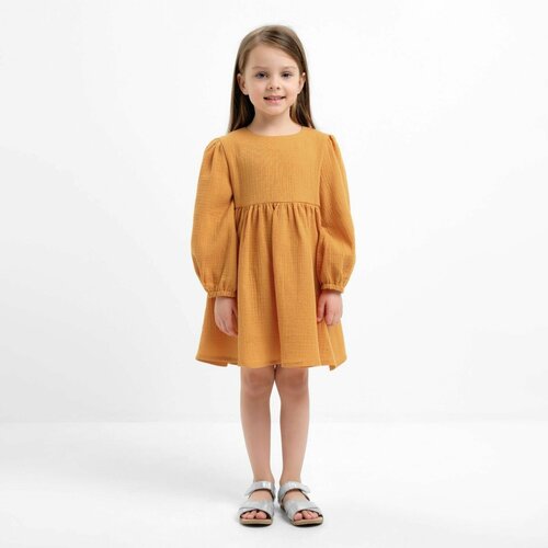 платье-рубашки kaftan для девочки, желтое