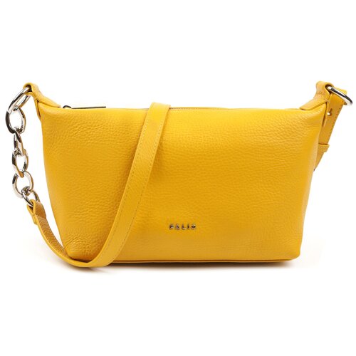женская кожаные сумка palio, желтая