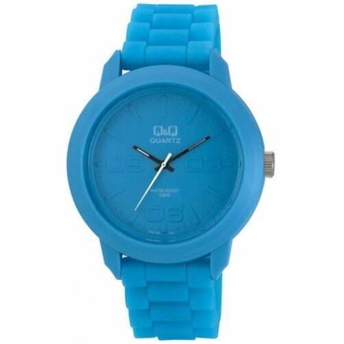 мужские часы q&q, голубые