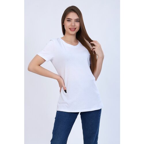 женская футболка с коротким рукавом натали, белая