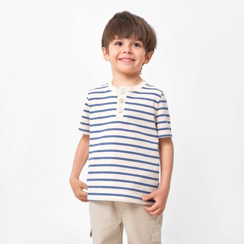 футболка с рисунком kaftan для мальчика, синяя
