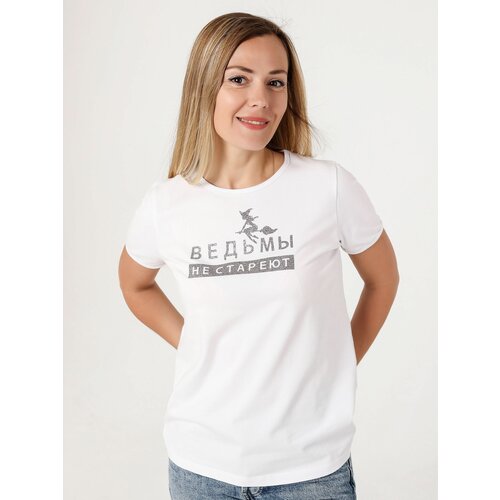 женская футболка с круглым вырезом валерия мура, черная