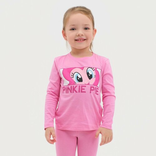 футболка с длинным рукавом kaftan для девочки, розовая