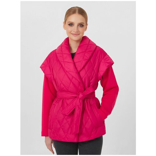 женская утепленные куртка lo, розовая