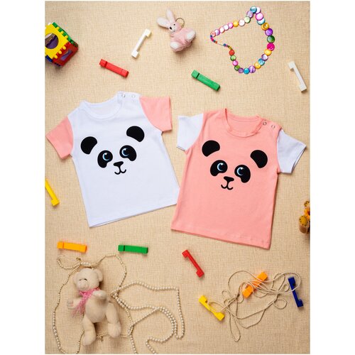 футболка chic panda для девочки
