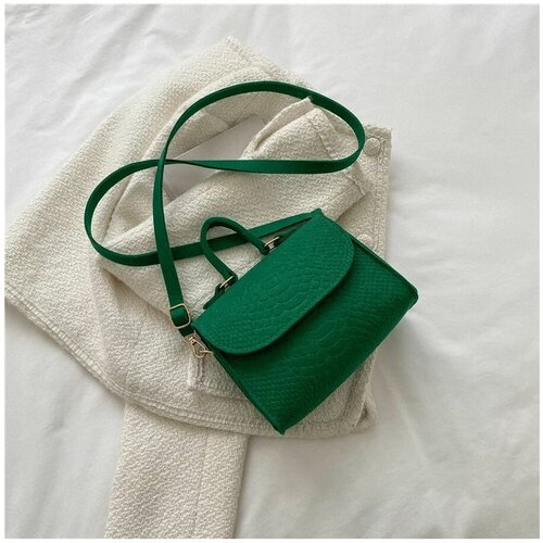 женская сумка через плечо haute couture, зеленая