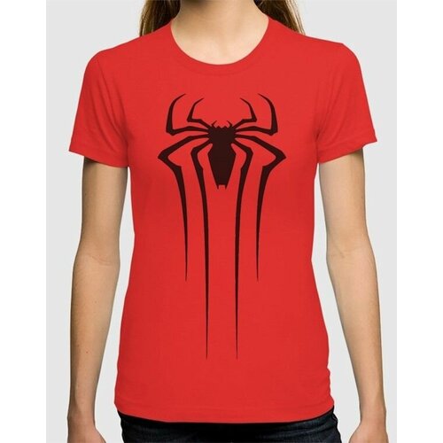 женская футболка с круглым вырезом design heroes, красная
