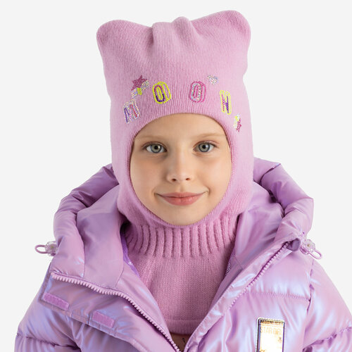 шерстяные шапка kapika для девочки, розовая