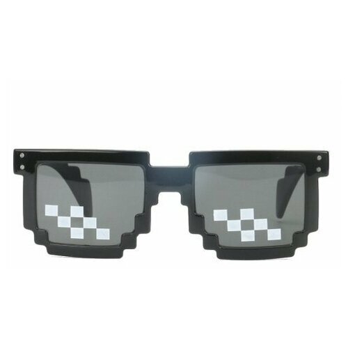 квадратные солнцезащитные очки pixel crew для девочки, черные