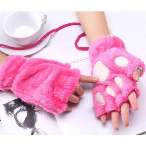 женские длинные перчатки gloves mittens, серые