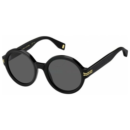 женские круглые солнцезащитные очки marc jacobs, черные