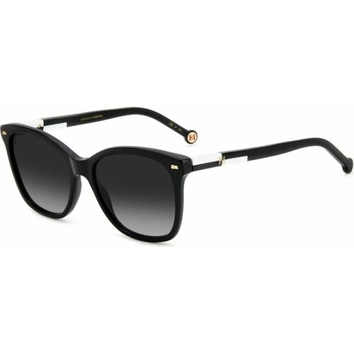 женские солнцезащитные очки кошачьи глаза carolina herrera, черные