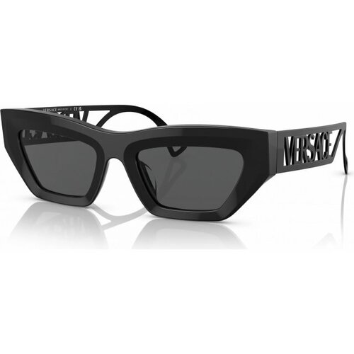 женские солнцезащитные очки кошачьи глаза versace, черные