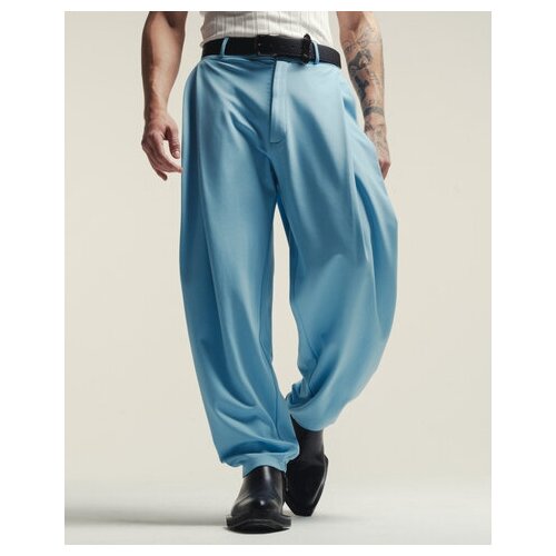 мужские шелковые брюки chernim cherno, голубые