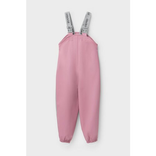 брюки с высокой посадкой crockid для девочки, розовые