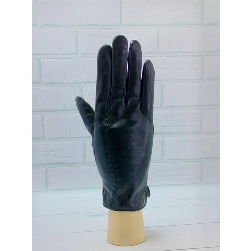 женские кожаные перчатки elma, черные