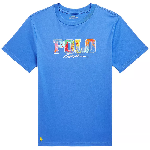 мужская футболка с коротким рукавом polo ralph lauren, синяя