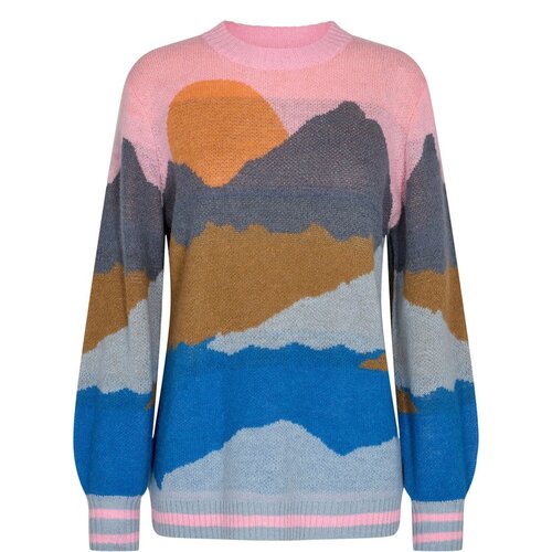 женский пуловер numph, разноцветный