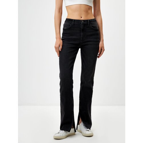 женские джинсы с высокой посадкой sela, черные