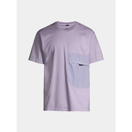 мужская футболка с круглым вырезом nemen, фиолетовая