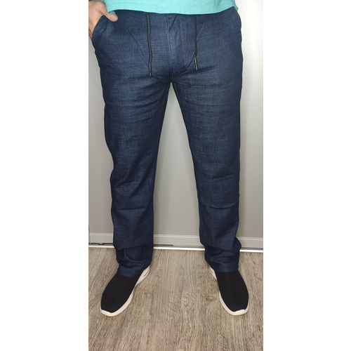 мужские прямые брюки heidaokuge, синие