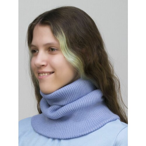 вязаные шарф lanacaps для девочки, голубой