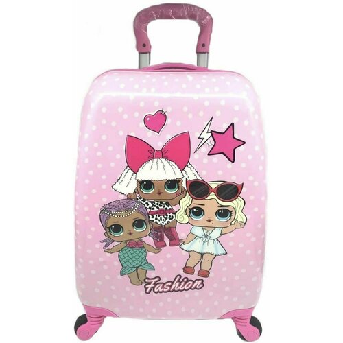 чемодан миньоны для девочки, розовый