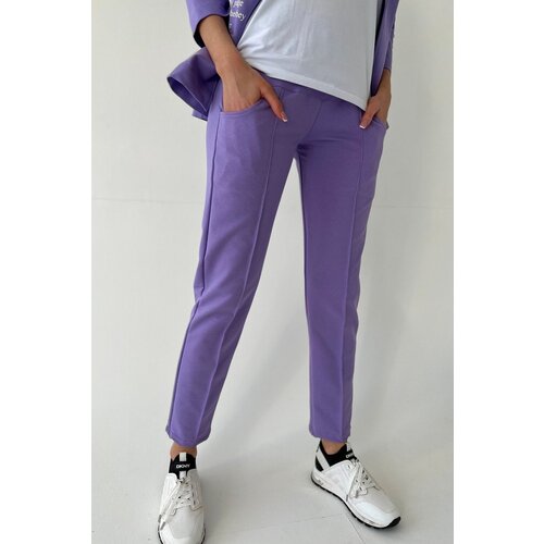 женские брюки натали, фиолетовые
