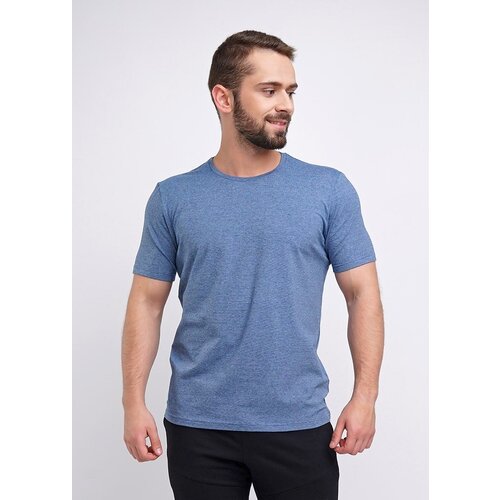 мужская футболка с круглым вырезом clever, синяя