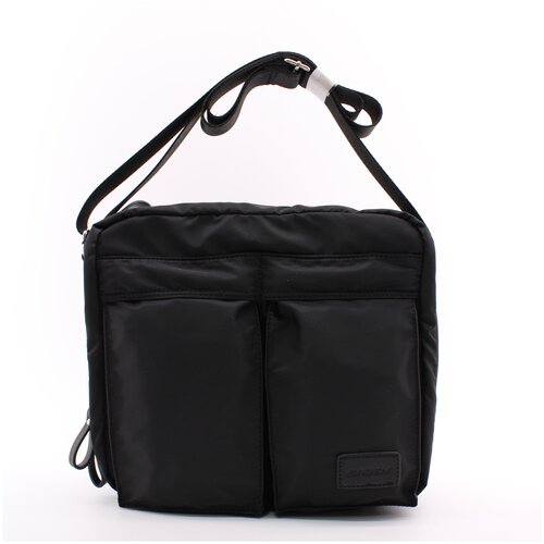 мужская кожаные сумка baden, черная