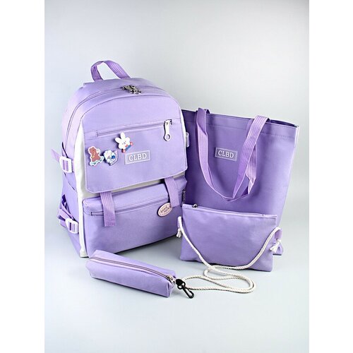 женская сумка-шоперы morios, фиолетовая