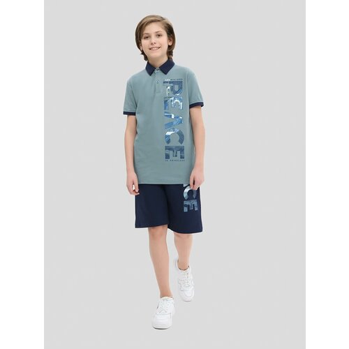 спортивные футболка vitacci для мальчика, голубая