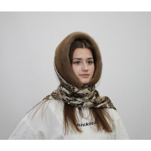 женский шелковые шарф мария, бежевый