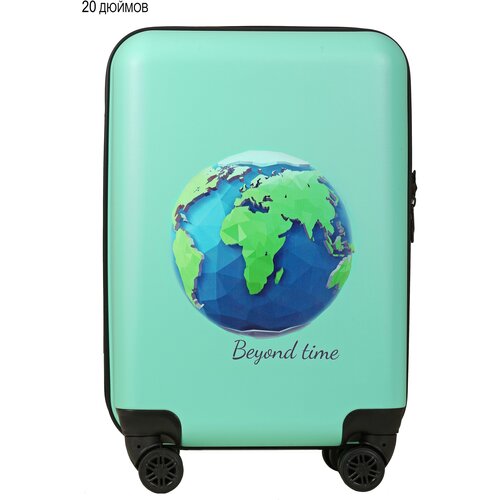 чемодан beyond time, зеленый