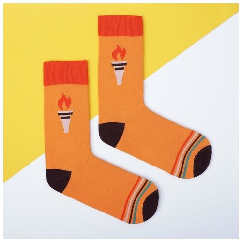 мужские носки sl russian brand, оранжевые