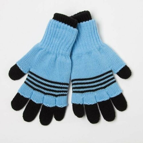 мужские перчатки снежань, голубые