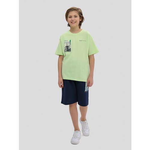 спортивные футболка vitacci для мальчика, зеленая
