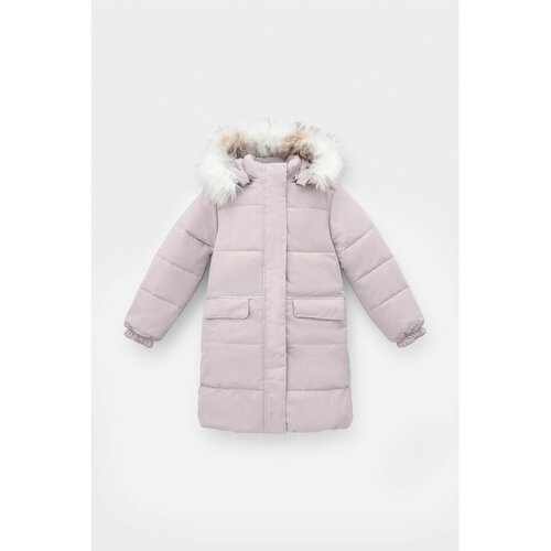 утепленные куртка crockid для девочки, розовая